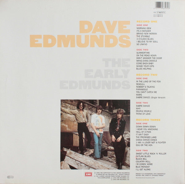 Dave Edmunds - The Early Edmunds (3xLP, Comp, RM)