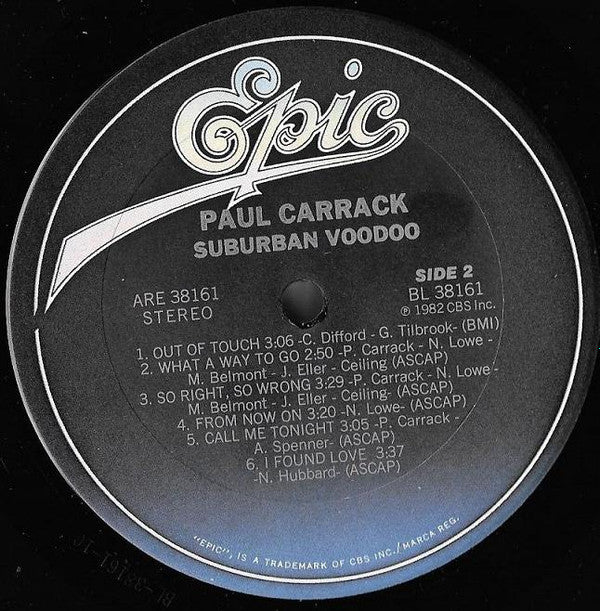 Paul Carrack - Suburban Voodoo (LP, Album, Ter)