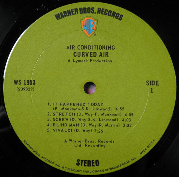 Curved Air - Airconditioning (LP, Album, Ter)