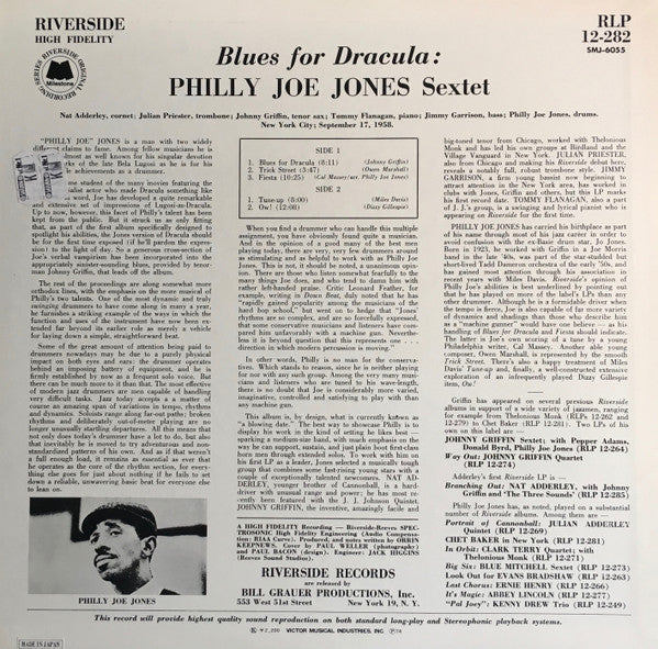 Philly Joe Jones Sextet - Blues For Dracula (LP, Album, RE)