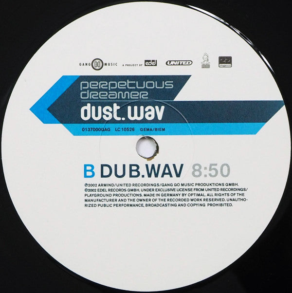 Perpetuous Dreamer - Dust.wav (12"")