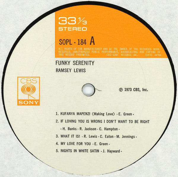 Ramsey Lewis - Funky Serenity (LP, Album, RE)