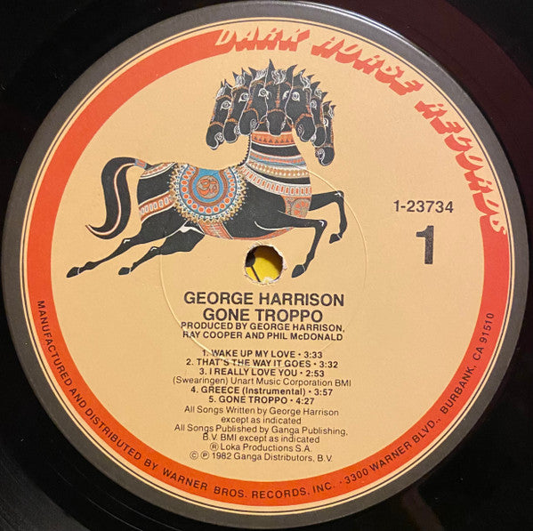 George Harrison - Gone Troppo (LP, Album, All)
