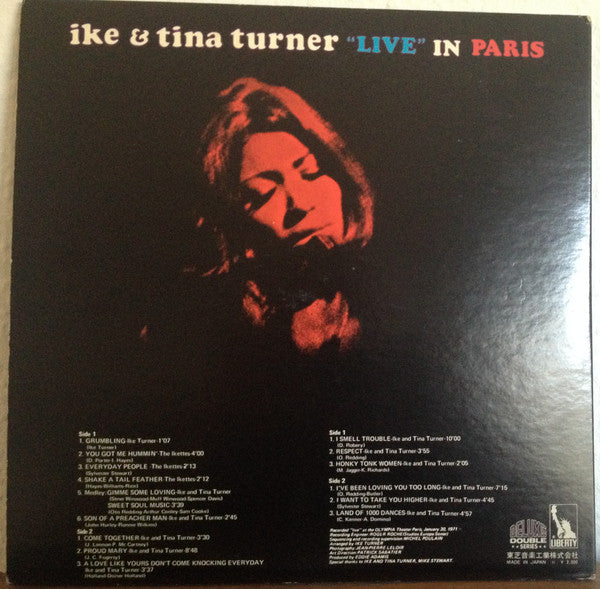 Ike & Tina Turner - Live In Paris (2xLP, Album, Gat)