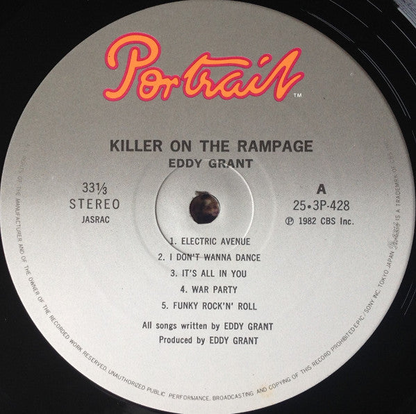 Eddy Grant - Killer On The Rampage (LP, Album)