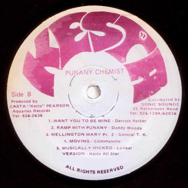 Various - Kesta Presents Punany Chemist (LP, Comp, red)