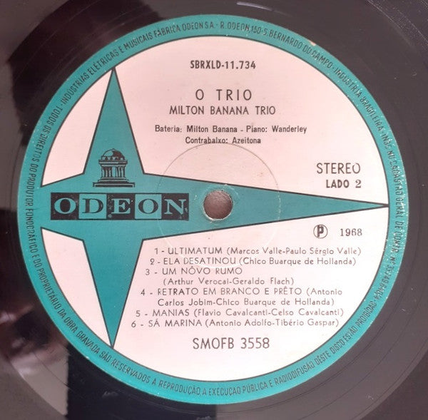Milton Banana Trio - O Trio (LP, Album)