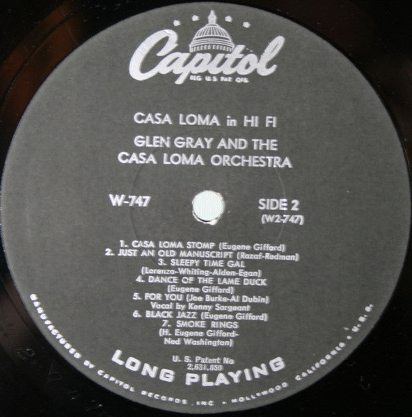 Glen Gray & The Casa Loma Orchestra - Casa Loma In Hi-Fi (LP, Album)
