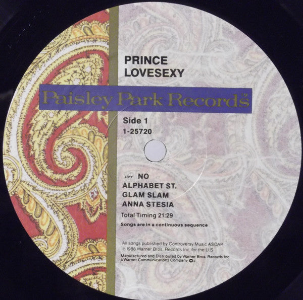 Prince - Lovesexy (LP, Album, All)