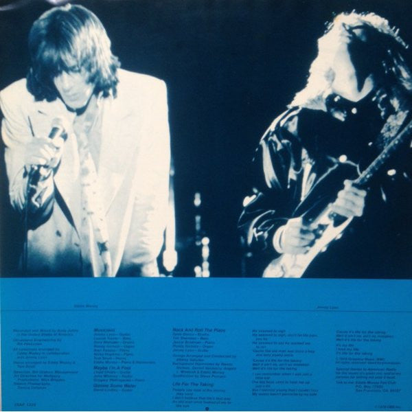 Eddie Money - Life For The Taking (LP, Album)