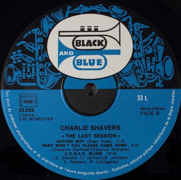 Charlie Shavers - The Last Session (LP)