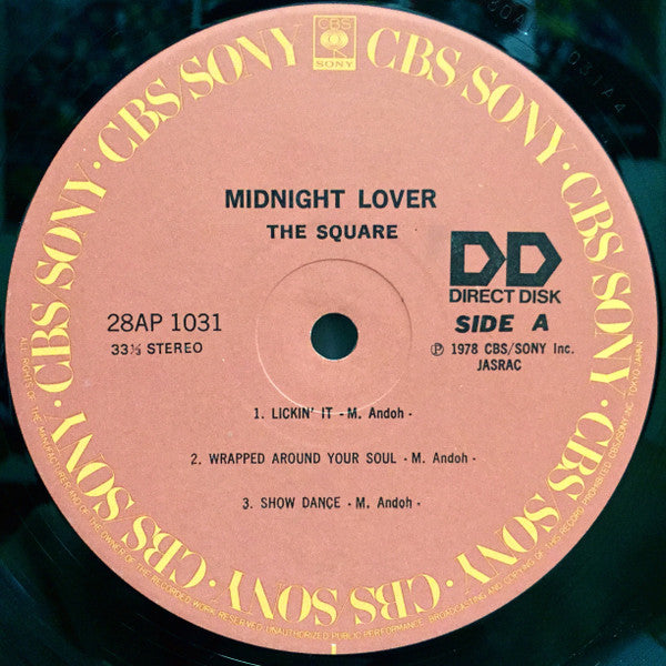 The Square* - Midnight Lover (LP, Album)