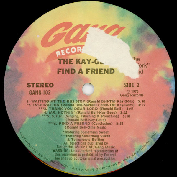 Kay-Gees* - Find A Friend (LP, Album, Gat)