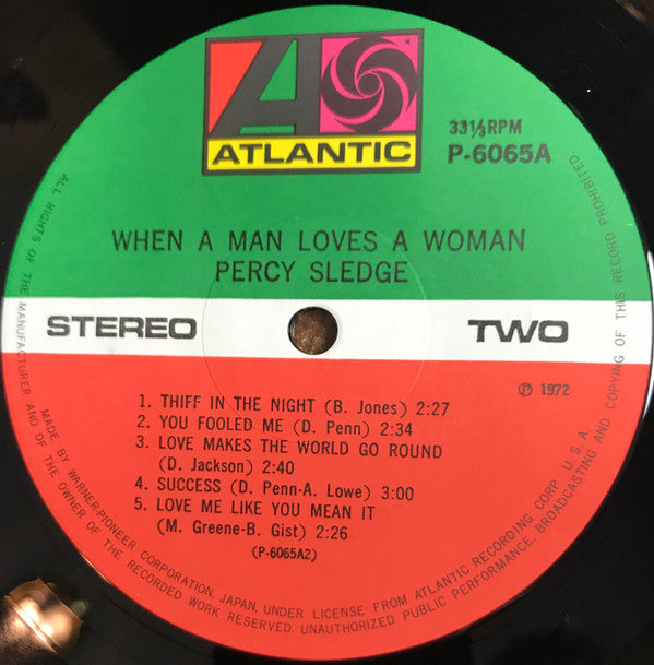 Percy Sledge - When A Man Loves A Woman (LP, Album)