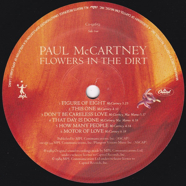 Paul McCartney - Flowers In The Dirt (LP, Album, Spe)