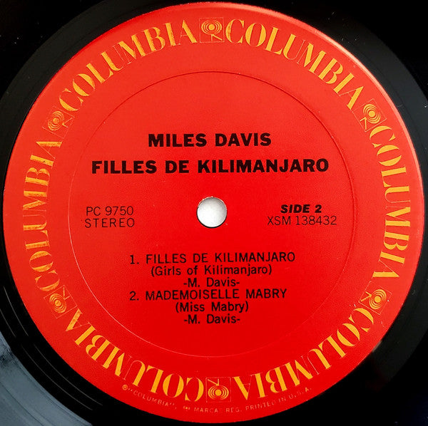 Miles Davis - Filles De Kilimanjaro (LP, Album, RP, Pit)