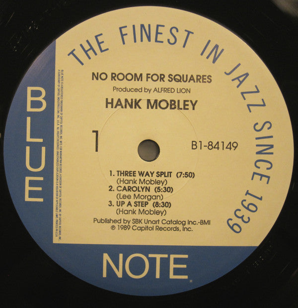 Hank Mobley - No Room For Squares (LP, Album, M/Print, RE)