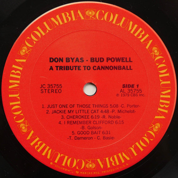 Don Byas / Bud Powell - A Tribute To Cannonball (LP, Album)