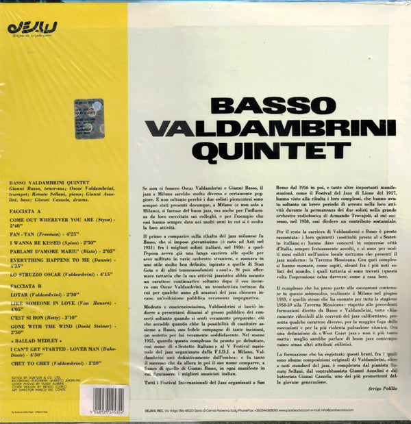 Basso Valdambrini Quintet* - Basso Valdambrini Quintet (LP, Album, RE)