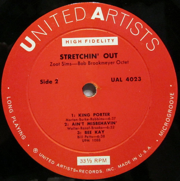 Zoot Sims - Bob Brookmeyer Octet - Stretching Out (LP, Album, Mono)