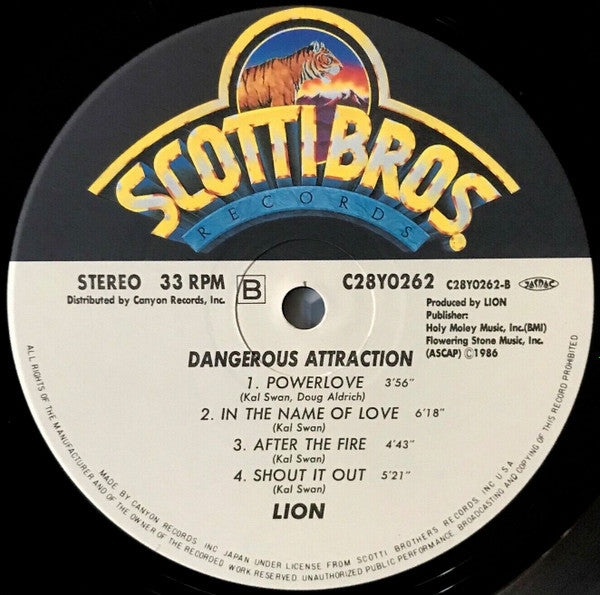 Lion (5) - Dangerous Attraction (LP, Album)