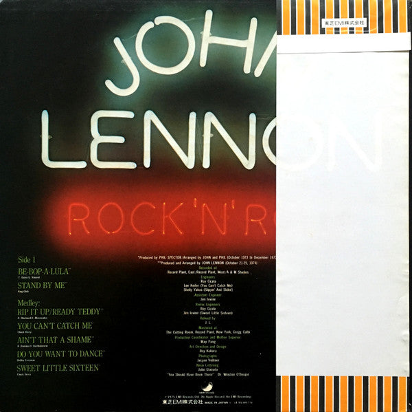 John Lennon - Rock 'N' Roll (LP, Album)