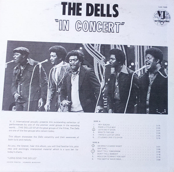 The Dells - The Dells In Concert (LP, Album)