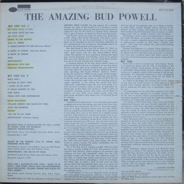 Bud Powell - The Amazing Bud Powell, Volume 2 (LP, Album, RE, RM)