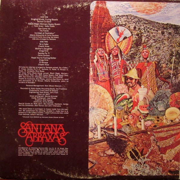 Santana - Abraxas (LP, Album, Pit)