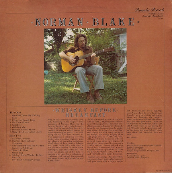 Norman Blake (2) - Whiskey Before Breakfast (LP, Album, Wak)