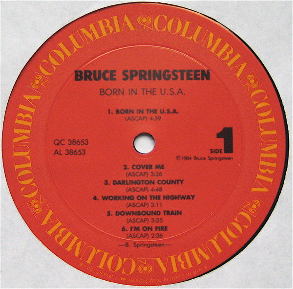 Bruce Springsteen - Born In The U.S.A. (LP, Album, Car)