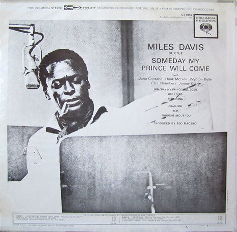 Miles Davis Sextet* - Someday My Prince Will Come (LP, Album, RE, Ter)