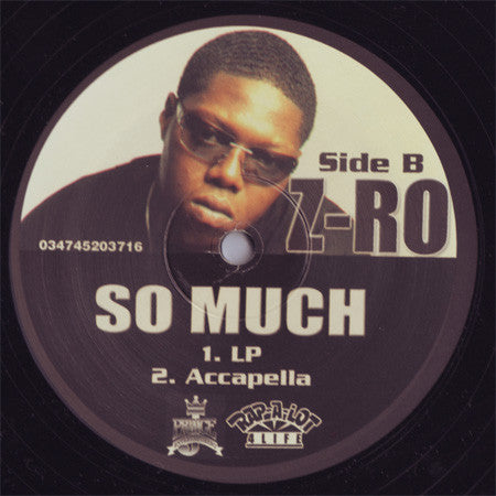 Z-Ro - So Much (12"")