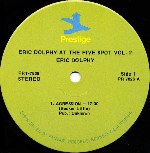 Eric Dolphy - At The Five Spot Volume 2 (LP, Album, RE)
