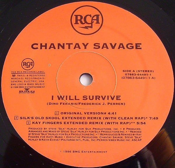 Chantay Savage - I Will Survive (12"")