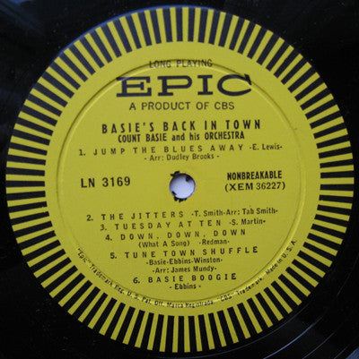 Count Basie And His Orchestra* - Basie's Back In Town (LP)