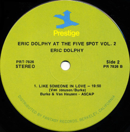 Eric Dolphy - At The Five Spot Volume 2 (LP, Album, RE)