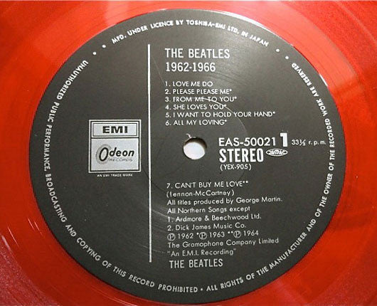 The Beatles - 1962-1966 (2xLP, Comp, RE, Red)