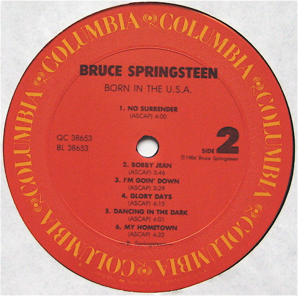 Bruce Springsteen - Born In The U.S.A. (LP, Album, Car)