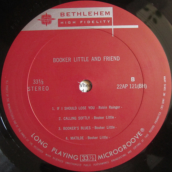 Booker Little - And Friend* (LP, Album, RE)