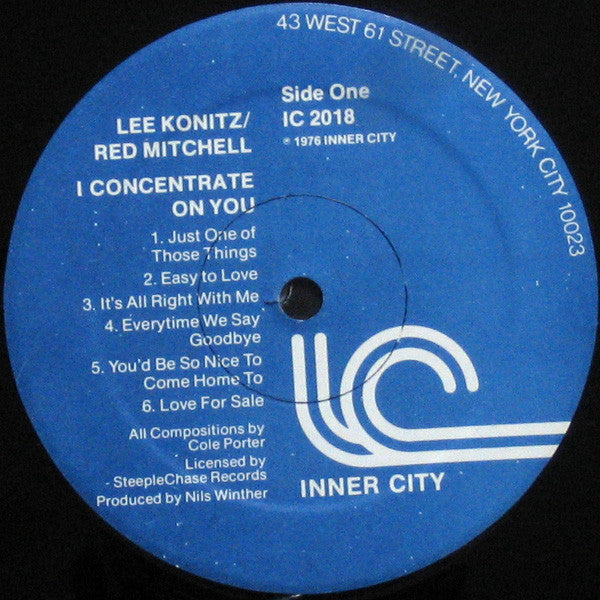 Lee Konitz - I Concentrate On You (A Tribute To Cole Porter)(LP, Al...