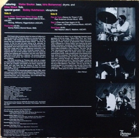 John Hicks - In Concert (LP, Album)
