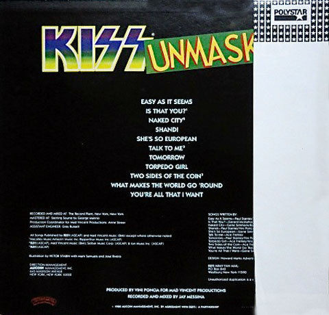 Kiss - Unmasked (LP, Album, Ltd, Ini)