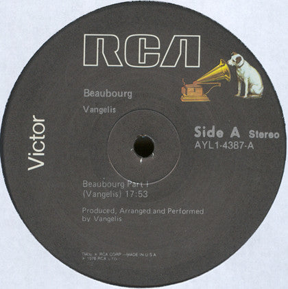 Vangelis - Beaubourg (LP, Album, RE)