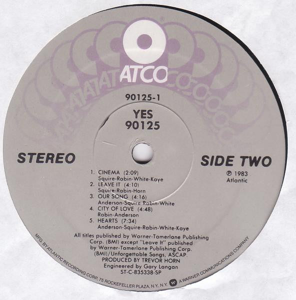 Yes - 90125 (LP, Album, SP )