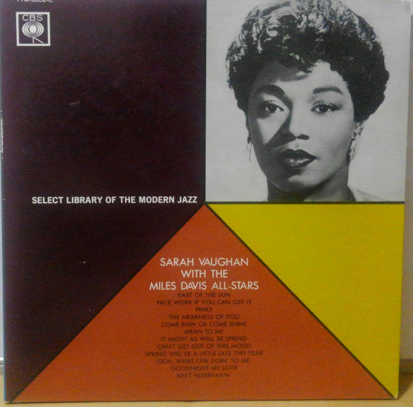 Sarah Vaughan - Sarah Vaughan With The Miles Davis All-Stars(LP, Al...