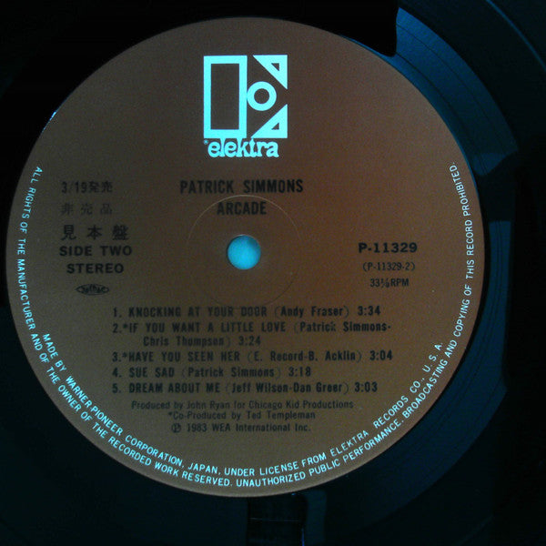 Patrick Simmons - Arcade (LP, Promo)