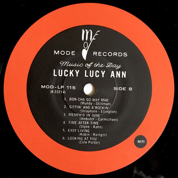 Lucy Ann Polk - Lucky Lucy Ann (LP, Album, Mono, RE)