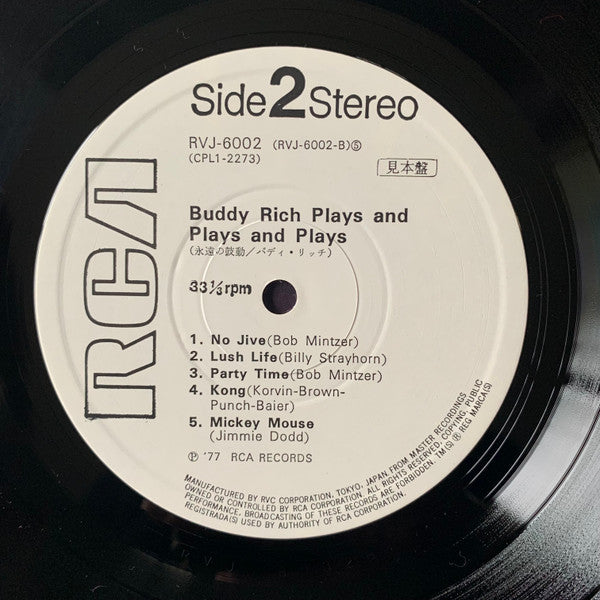 Buddy Rich - Buddy Rich Plays And Plays And Plays (LP, Album, Promo)