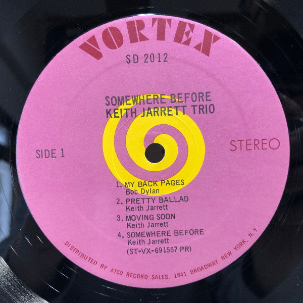 Keith Jarrett Trio - Somewhere Before (LP, Album, PR )